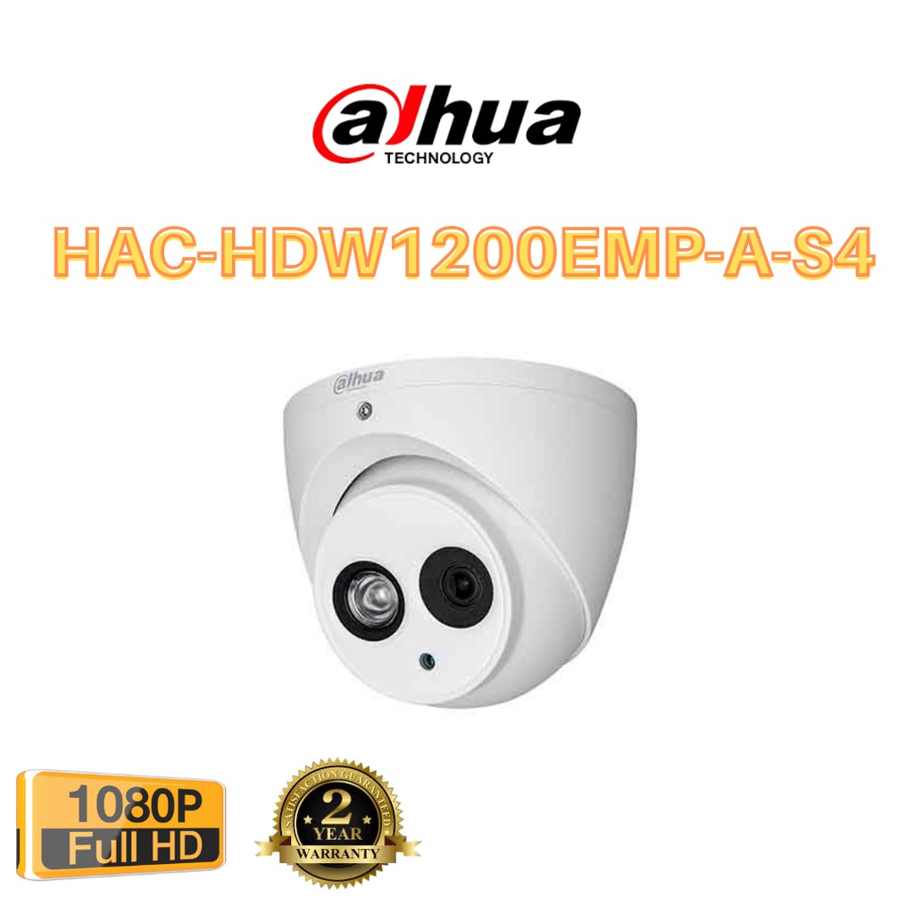 Camera Dome 4 in 1 hồng ngoại 2.0 Megapixel DAHUA HAC-HDW1200EMP-A-S4