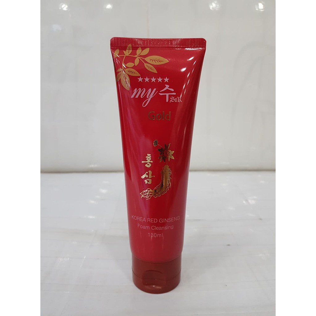 Sữa Rửa Mặt Hồng Sâm Đỏ My Gold 130ml Hàn Quốc