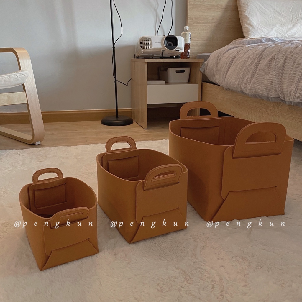 Giỏ Đựng Đồ Dơ Sức Chứa Lớn Bằng Vải Nỉ Mềm Có Thể Gấp Gọn Tiện Dụng