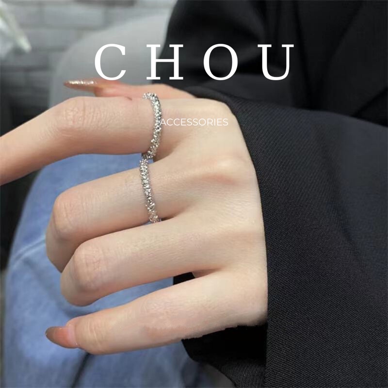 Nhẫn Trơn Basic Lấp Lánh | Chou Accessories |