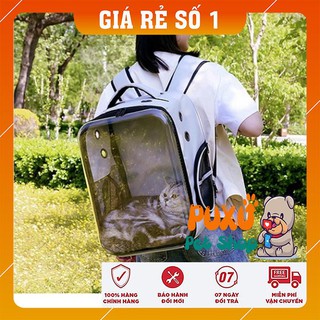 Balo Phi Hành Gia Thú Cưng 😍RẺ VÔ ĐỊCH😍 đựng chó mèo trong suốt HCN size 30*26*40cm thích hợp chó từ 2 - 6kg