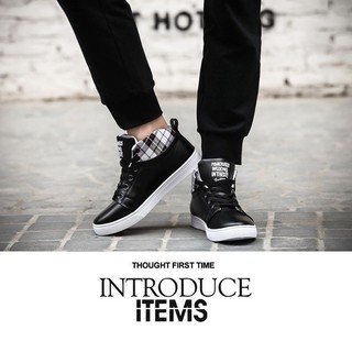 Giày Sneaker Cổ Cao Màu Đen