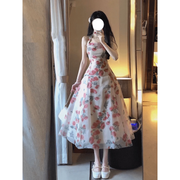 ĐẦM VOAN HOA DÂY TREO DÁNG XÒE CHUẨN HÀNG QUẢNG CHÂU UP Thời Trang HHP Fashion