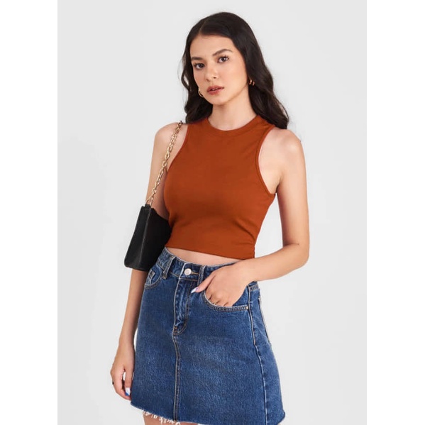 Áo 3 lỗ croptop MADELA dáng ôm chất thun dày dặn , croptop không tay trơn basic siêu tôn dáng- ACTNKT
