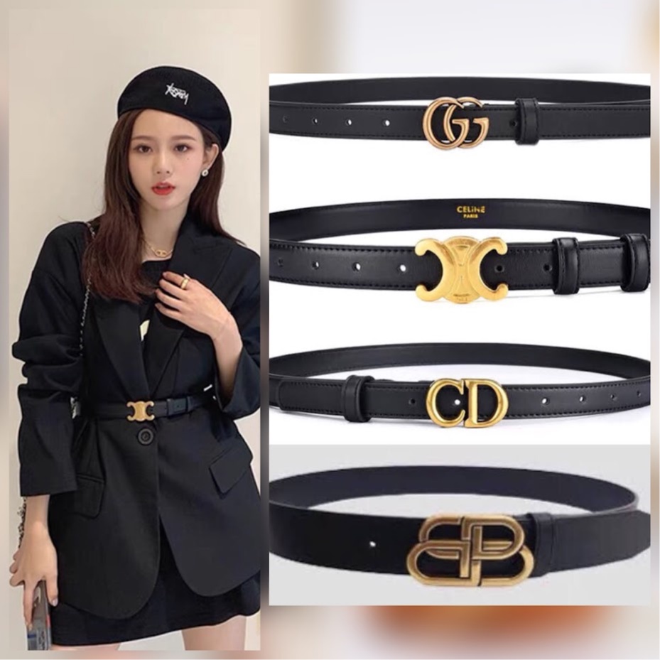 Thắt Lưng Nữ Bản Nhỏ Dây Nịt Nữ Mặt Khóa Đồng Cao Cấp Thời Trang Trẻ Trung