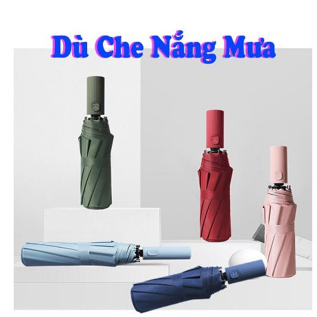 Ô, Dù Che Nắng Mưa 12 Nan, Chất Vải Dù Chống Tia UV 4.8