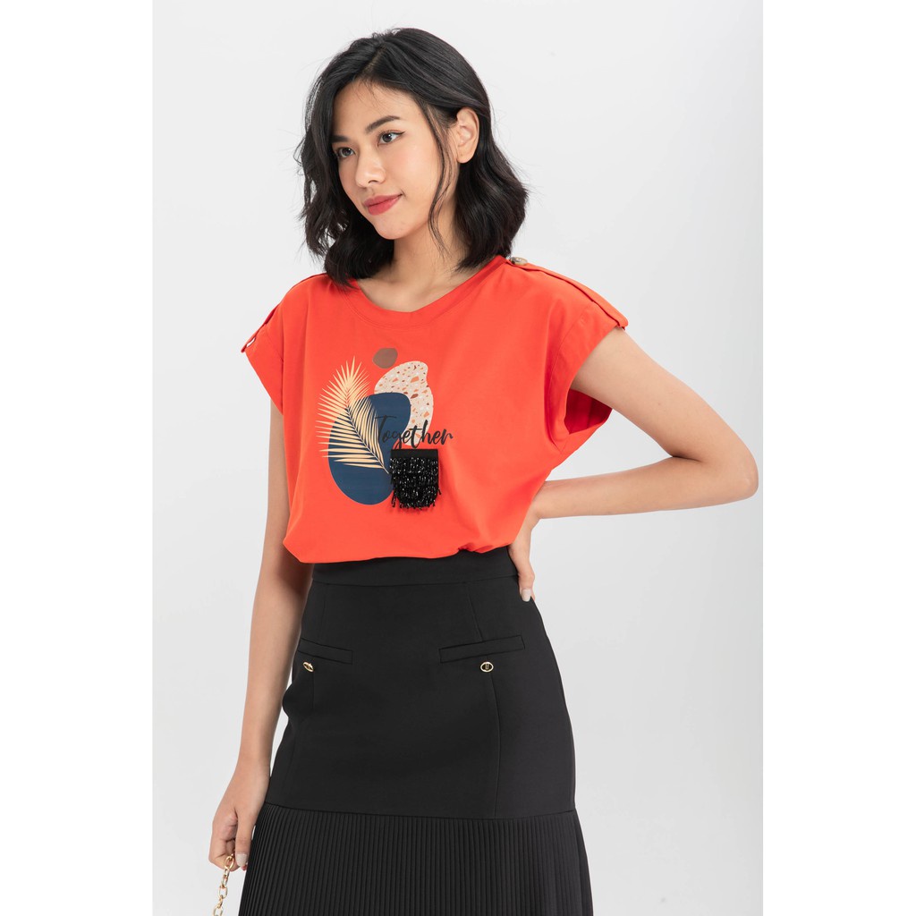 Áo thun Together nữ IVY moda MS 57M6270