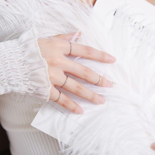  Nhẫn Trơn B142 Kiểu Dáng Đơn Giản Cá Tính