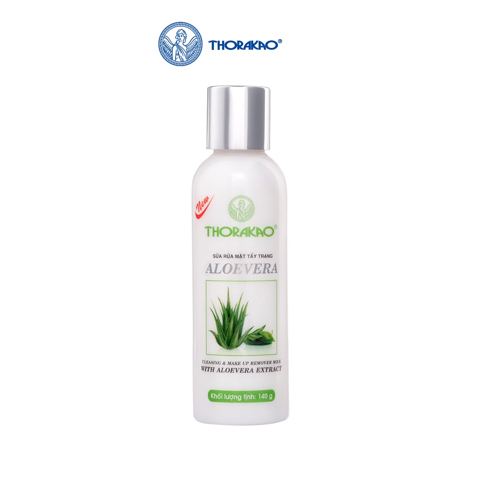 Sữa rửa mặt tẩy trang aloevera Thorakao 140g