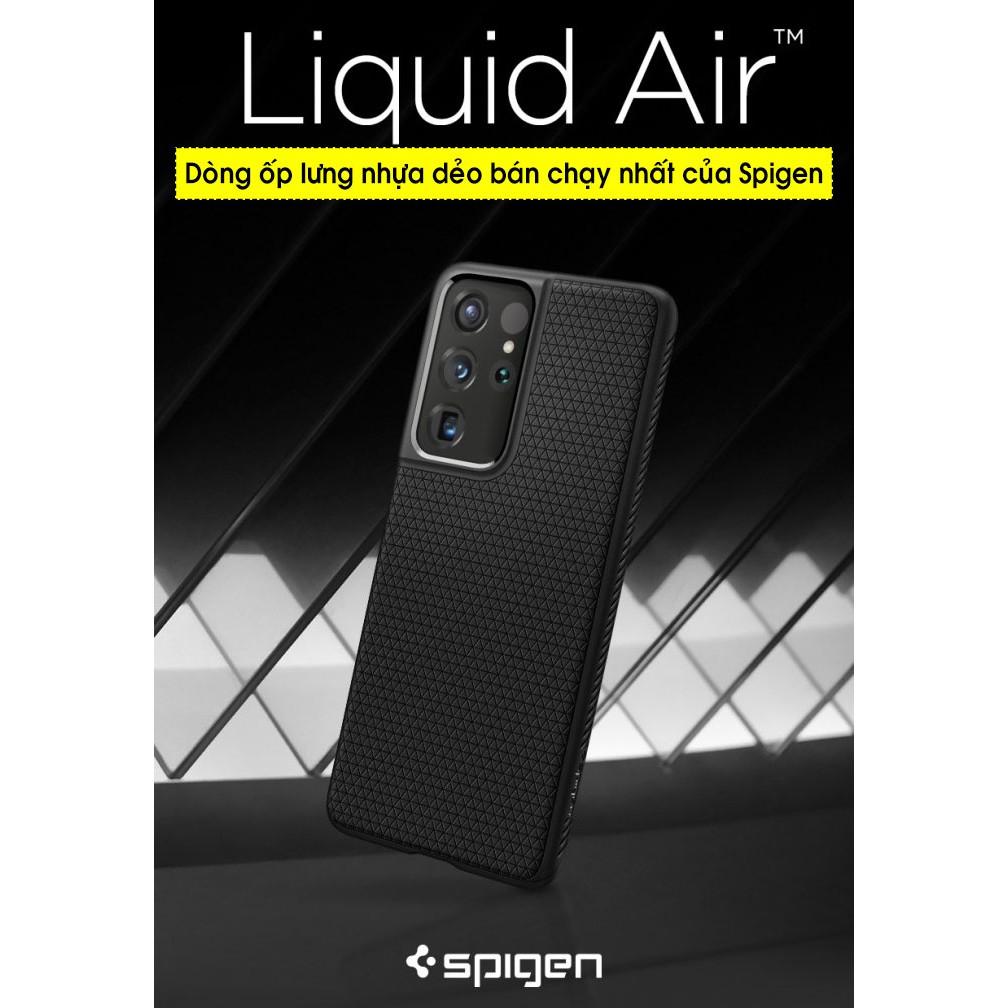 Ốp lưng Samsung Galaxy S21 Ultra / S21 Plus / S21 Spigen Liquid Air Armor - Hàng Chính Hãng