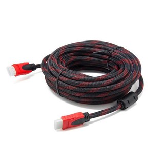CÁP HDMI DÀI 10M BỌC DÙ ĐEN ĐỎ