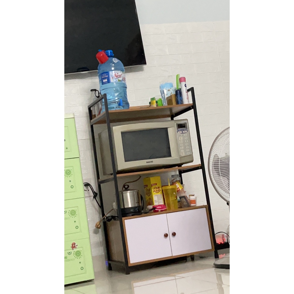 💥sale sốc 💥 kệ để lò vi sóng 4 tầng có tủ
