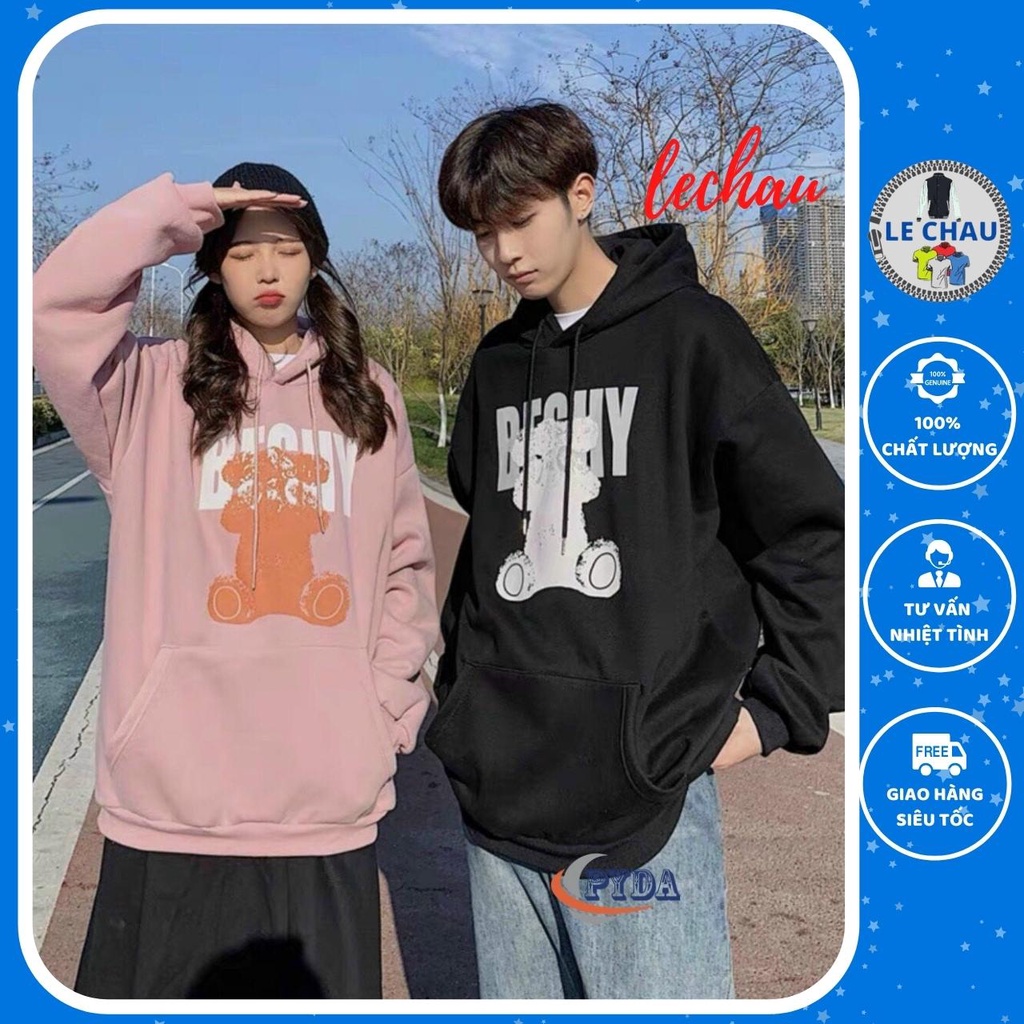 Áo hoodie unisex form rộng AHD05 LECHAU streetstyle nam nữ ulzzang hottrend vải nỉ mềm mịn rẻ đẹp