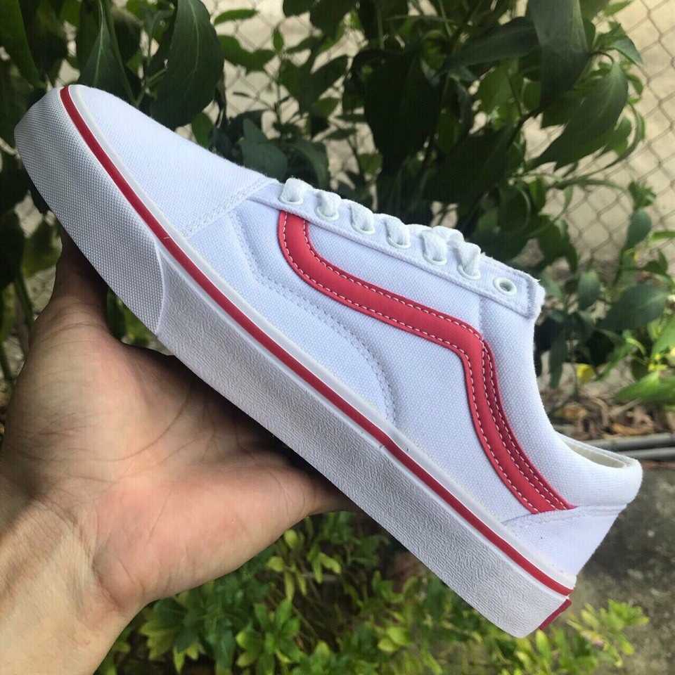 Giày thể thao vans old skool TRẮNG SỌC KẺ ĐEN