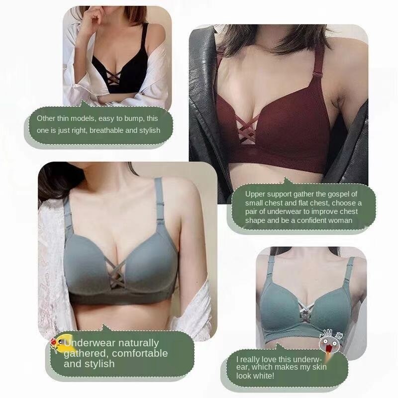 Áo ngực không dây cúp lớn 3/4 Áo ngực mềm mại, thoáng khí và thoải mái