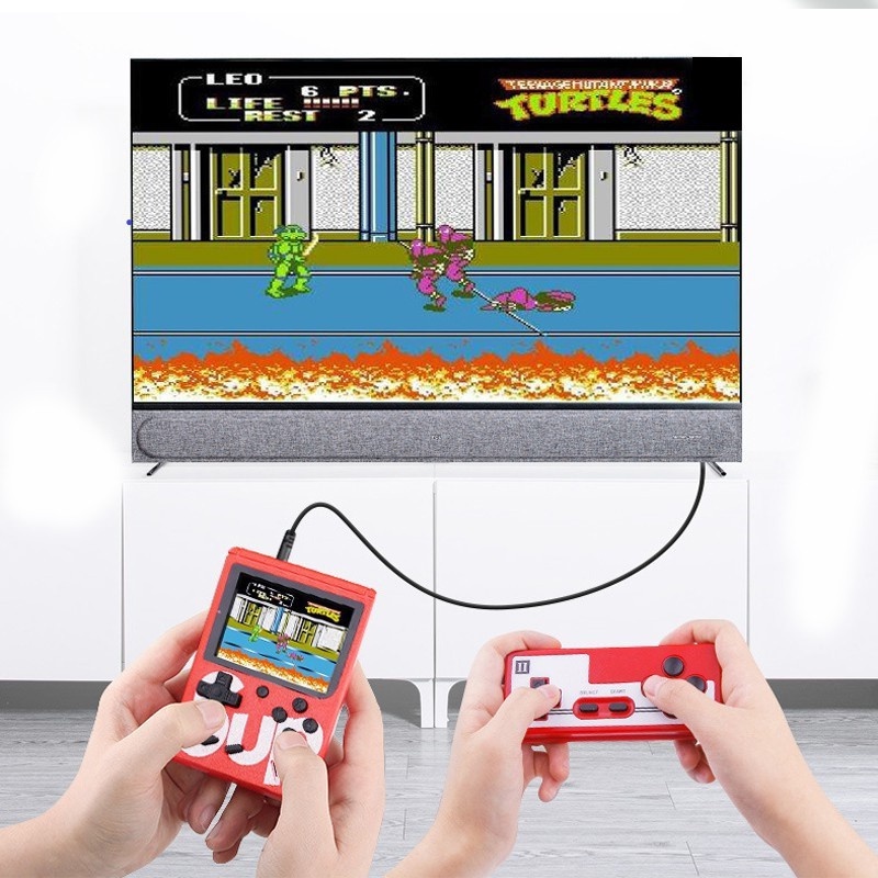 Máy chơi game cầm tay Sup 400 kèm tay cầm chơi game cho 2 người chơi