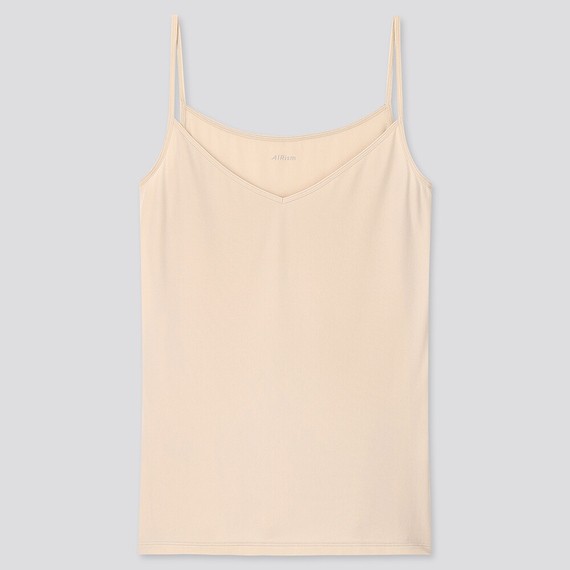 Uniqlo Áo Tanktop Hai Dây Màu Trơn Thời Trang Cho Nữ