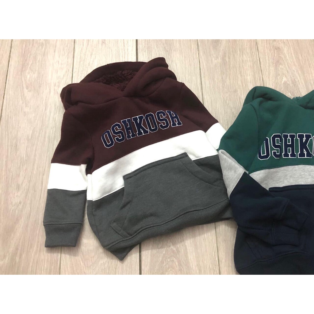 Aó Hoodie Aó nỉ mũ chui đầu bé trai OshKosh việt nam xuất khẩu dư xịn size 12m-14 tuổi