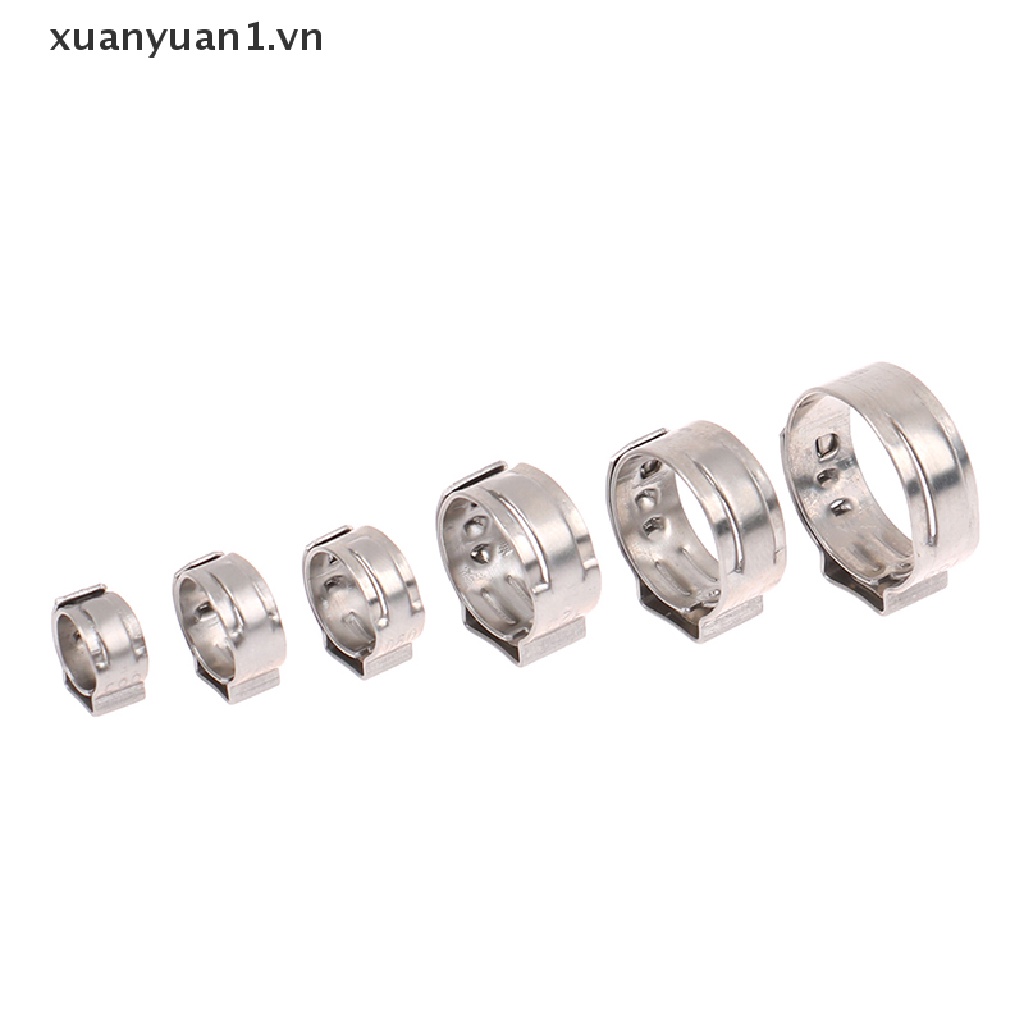 Set 10 Vòng Kẹp Ống Đơn Bằng Thép Không Gỉ 304 Tháo Gỡ Nhanh Tiện Dụng