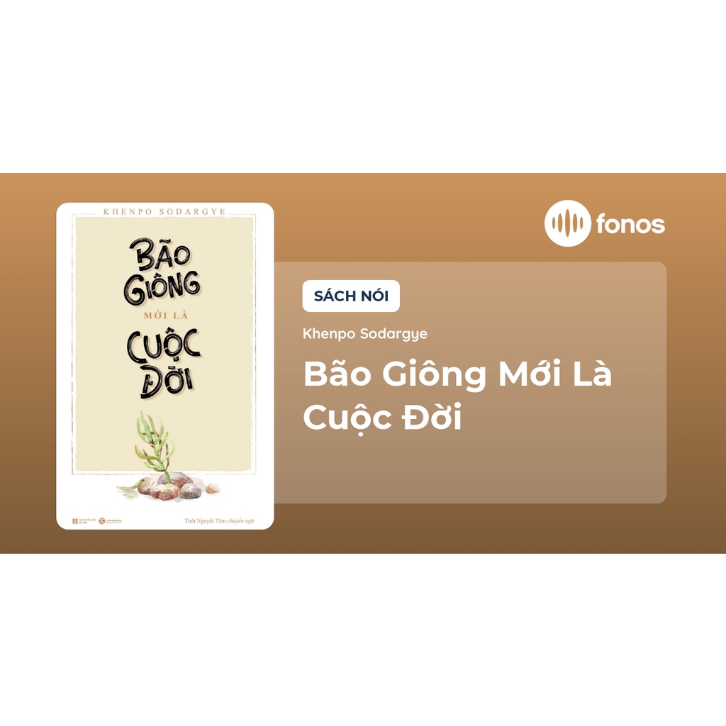 Sách - Bão Giông Mới Là Cuộc Đời Tác giả: Khenpo Sodargye Tặng Bookmark