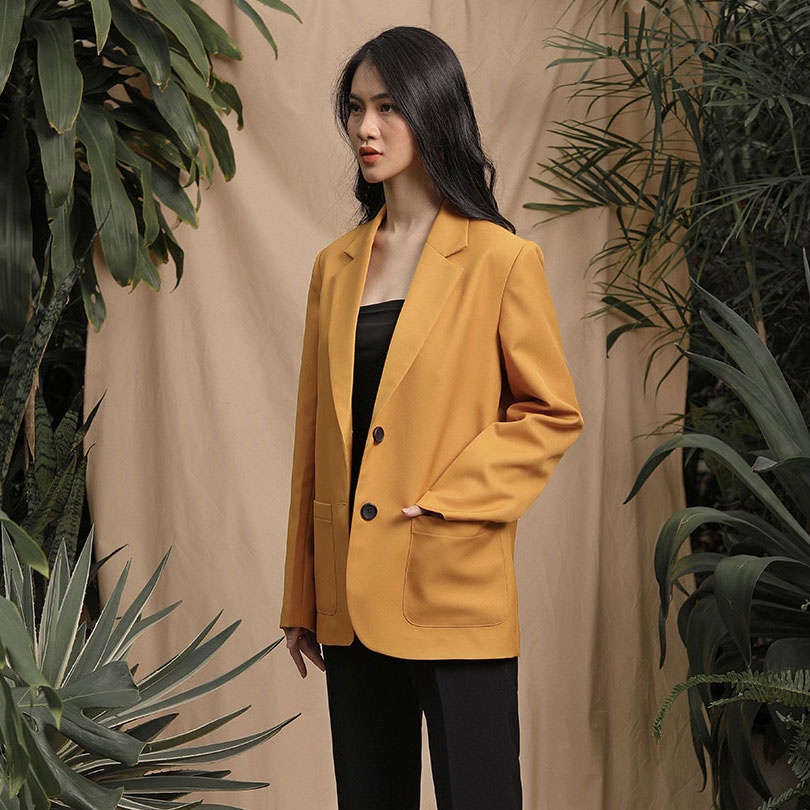 Áo khoác blazer nữ dài tay, áo vest  túi hộp dang suông ,  ford Hàn Quốc cao cấp, TK Fashion - Vest K248.1