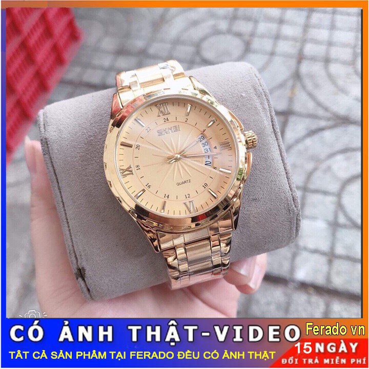 Đồng Hồ Nam Quartz SKMEI-9069 Vàng Thời Trang Lịch Lãm