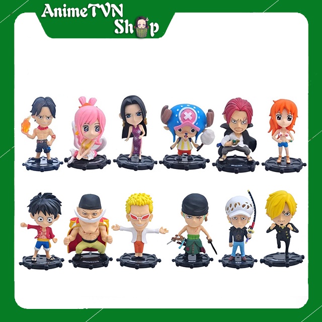 (Có lẻ) Set 10 Mô hình Fingure Anime/Manga One Piece - Đảo hải tặc Phong cách chi bi Siêu xinh