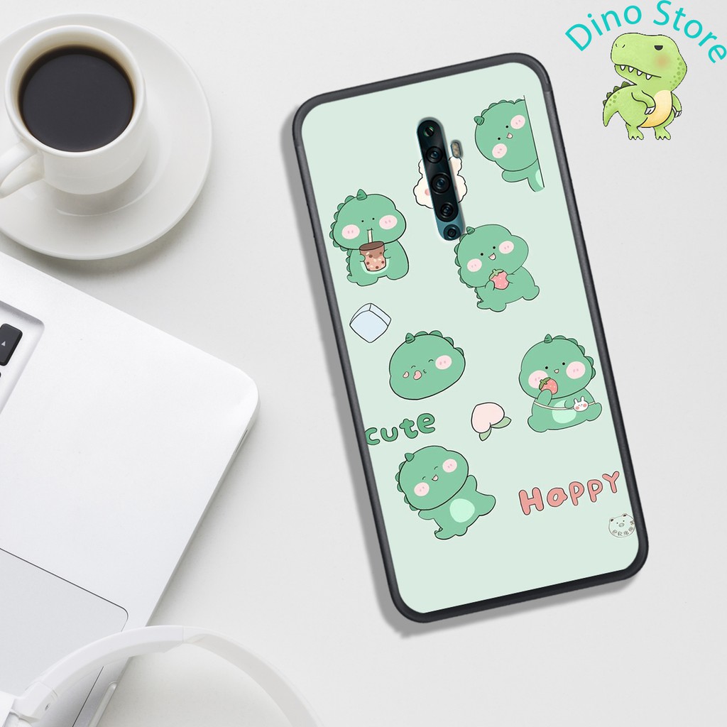 ỐP LƯNG OPPO RENO 0/RENO 2/RENO 2F  ,  IN HÌNH KHỦNG LONG NGỘ NGHĨNH VÀ CUTE