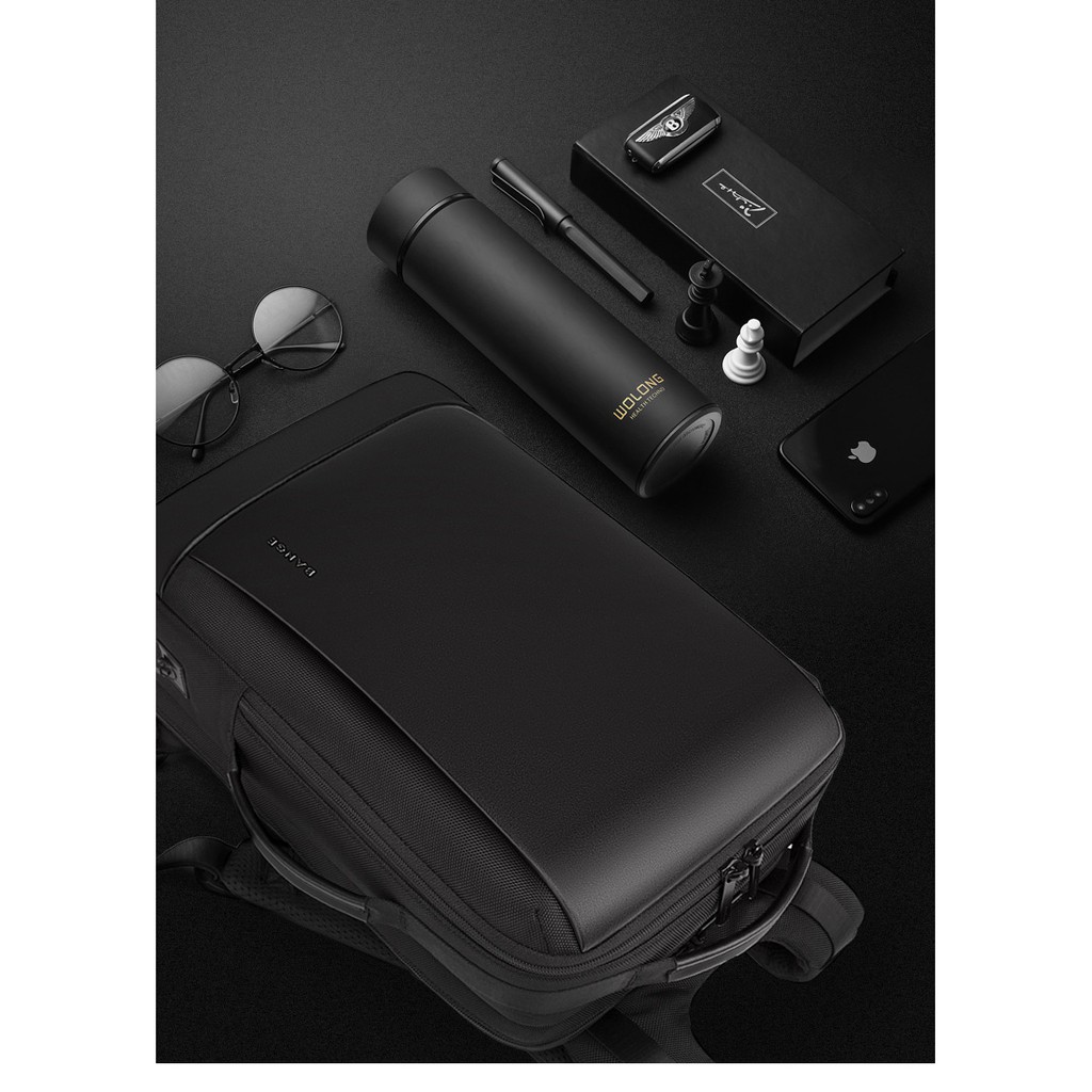 BANGE Ba lô máy tính xách tay 15.6 inch cao cấp ba lô đa chức năng cho nam công sở thường ngày