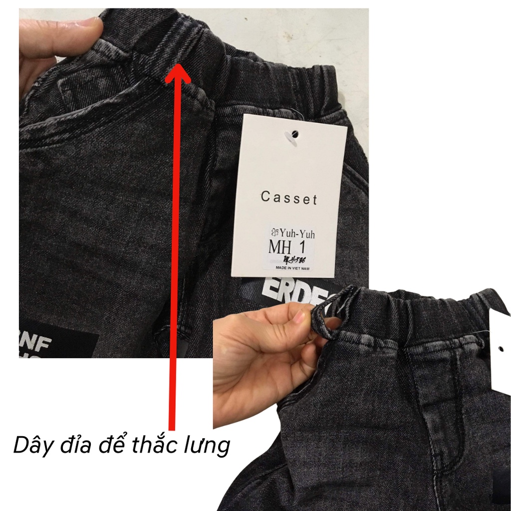 Quần bò/ quần jeans dài cá tính cực chất cho bé trai size nhí 8-14kg