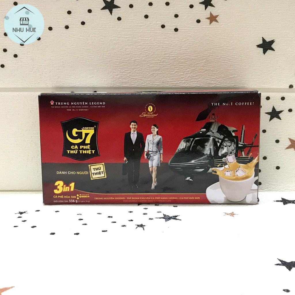 Cafe gói hòa tan Trung Nguyên G7 3 in 1 (hộp 21 gói x 16g)