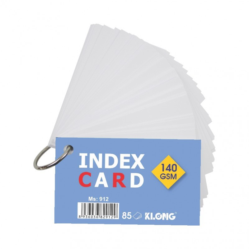 Tập thẻ Index Card A7 học ngoại ngữ dày dặn, ghi chú tiện lợi KLong MS 912
