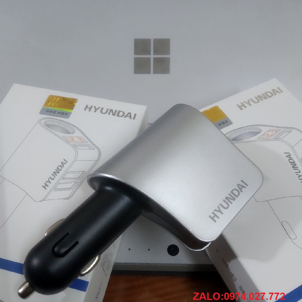 Tẩu sạc xe hơi Hyundai HY-10 - Nhiều Màu