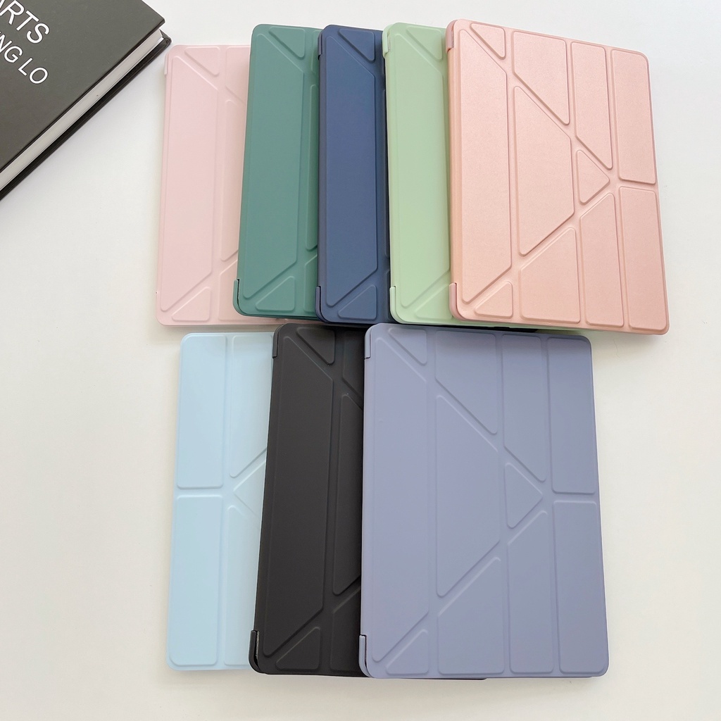 Xiaomi Pad 5 Pro Mi Pad 5 5G Silicone Mềm Lưng Siêu Mỏng Da PU Bao Da Thông Minh Funda Dành Cho Xiao