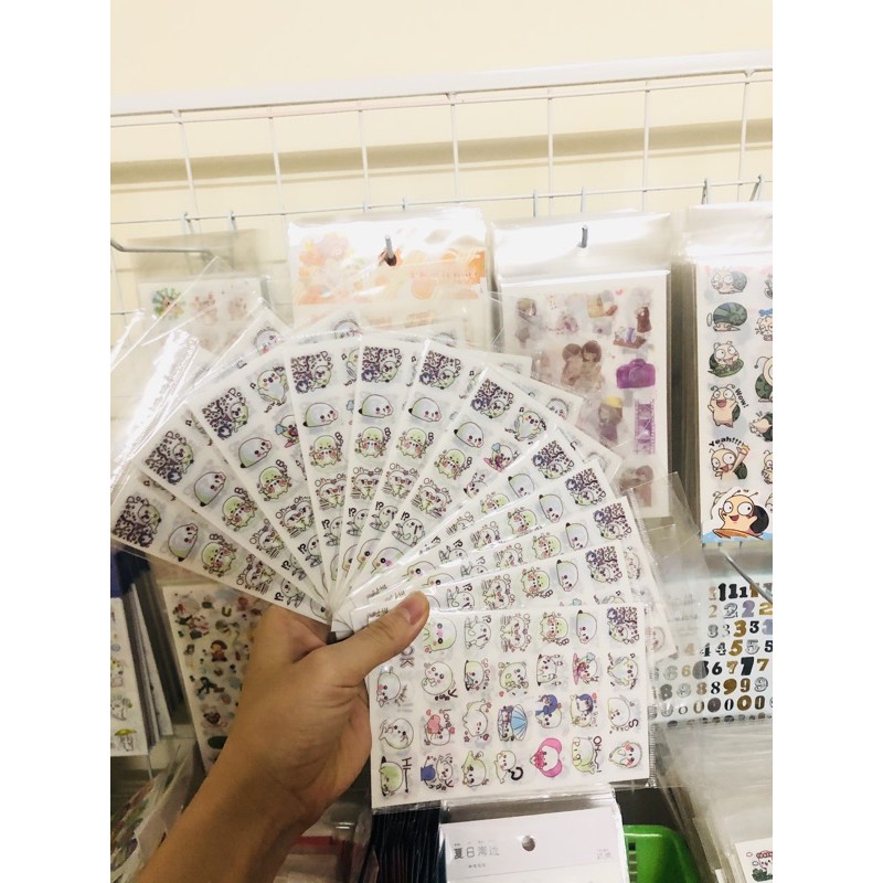 Bộ 6 Sticker cá heo OHHHH - nguồn sỉ giá rẻ