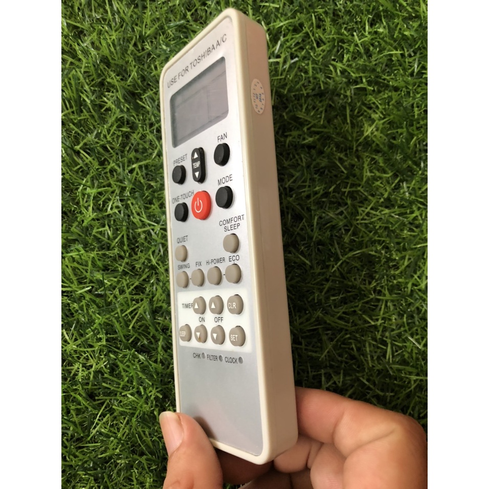 ĐIỀU KHIỂN ĐIỀU HÒA TOSHIBA WC-L03SE loại 1 nút đỏ-Tặng kèm pin - REMOTE  Toshiba WC-L03Se