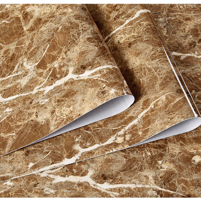 Decal dán tường ĐÁ NÂU KHỔ 60CM nhiều mẫu (giá 1m dài)