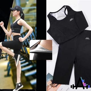 đồ tập gym Gồm Bra + Áo Thun Tay Ngắn + Quần Short Cho Nữ