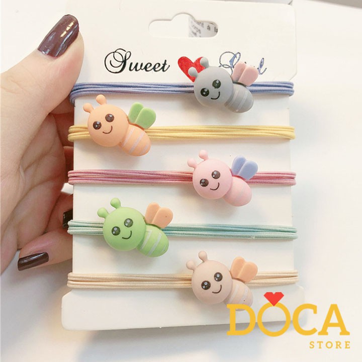 Dây cột tóc nhiều hình dễ thương (giao ngẫu nhiên)