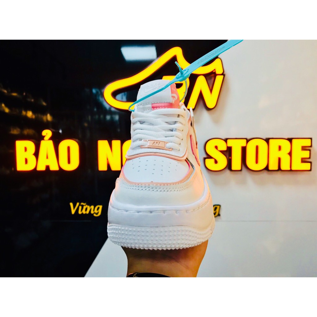 [ Full Bill + Box + Giấy gói ] Giày Sneaker AF1_Shadow_Pastel_Pink_ Màu Hồng Phấn.