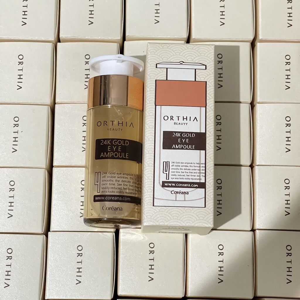 Tinh Chất Vàng 24k Cao Cấp Chống Nhăn Đuôi Mắt Coreana ORTHIA 24K Gold Eye Ampoule 30ml