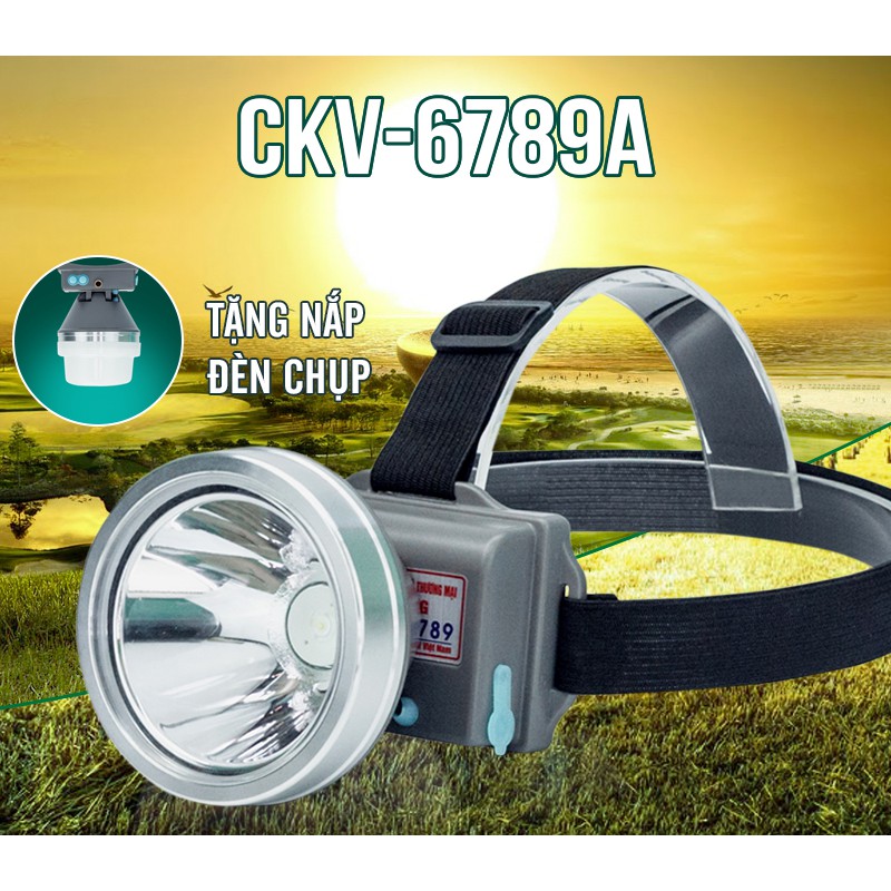 Đèn Pin Đội Đầu Cao Cấp - CKV 6789A - Hàng Chính Hãng