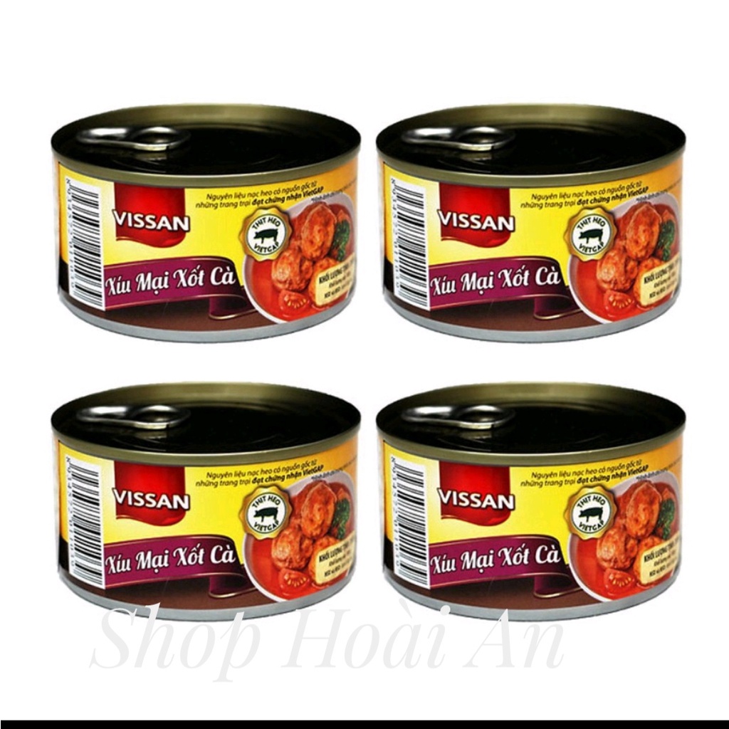 4 Hộp Xíu Mại Sốt Cà Vissan 200g