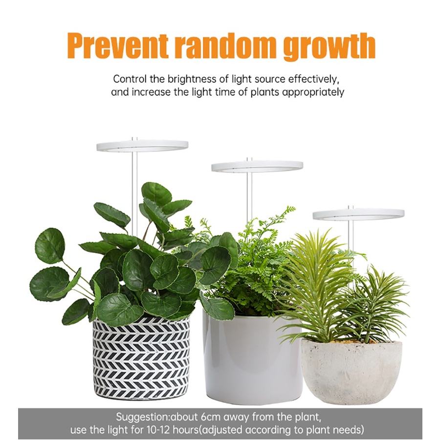 Đèn LED Trồng Cây Trong Nhà Hình Tròn 5V USB Toàn Diện