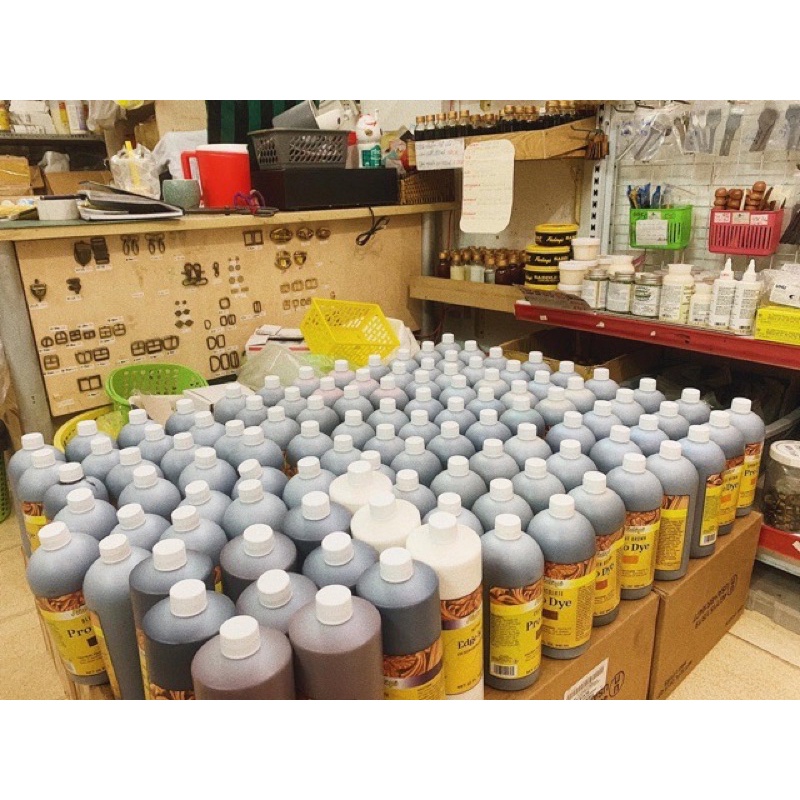 Chai lớn 946ml Chốt màu Resolene- Tan Kote- Bag Kote- Super Shene Dành cho da Veg nhuộm thủ công