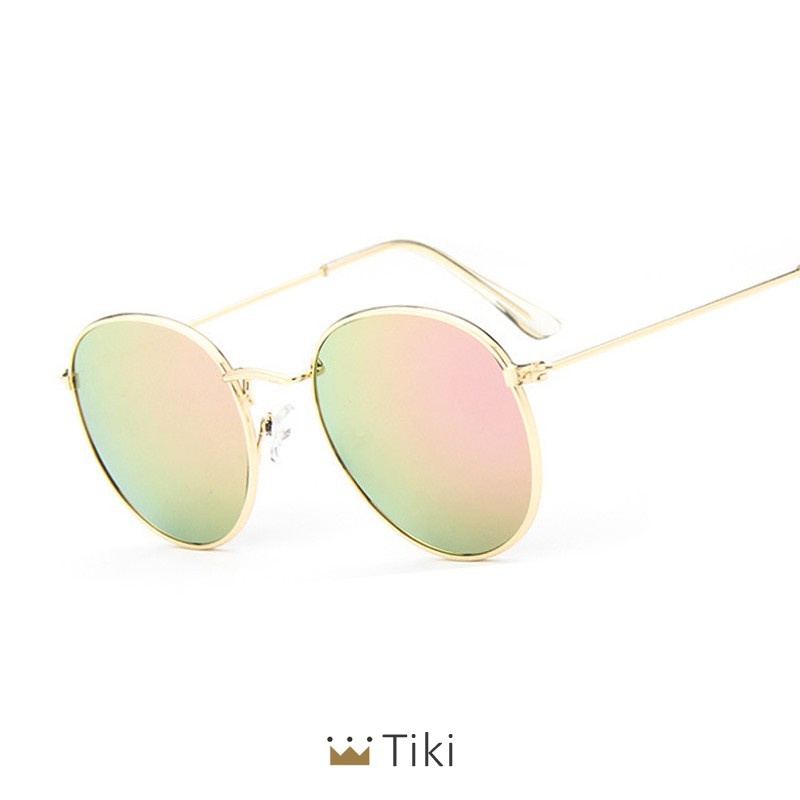 【kifli】Kính mát gọng tròn kim loại chống tia uv thời trang hàn quốc cổ điển dành cho nam và nữ