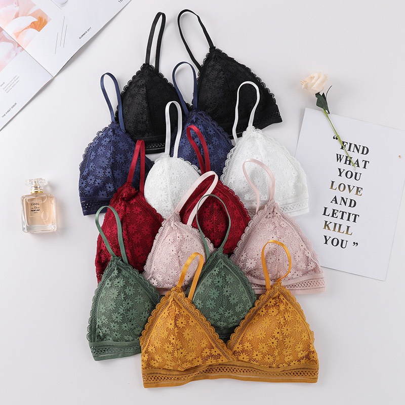 Áo Bra Ngàn Hoa Đệm Mỏng Cài Sau 7338