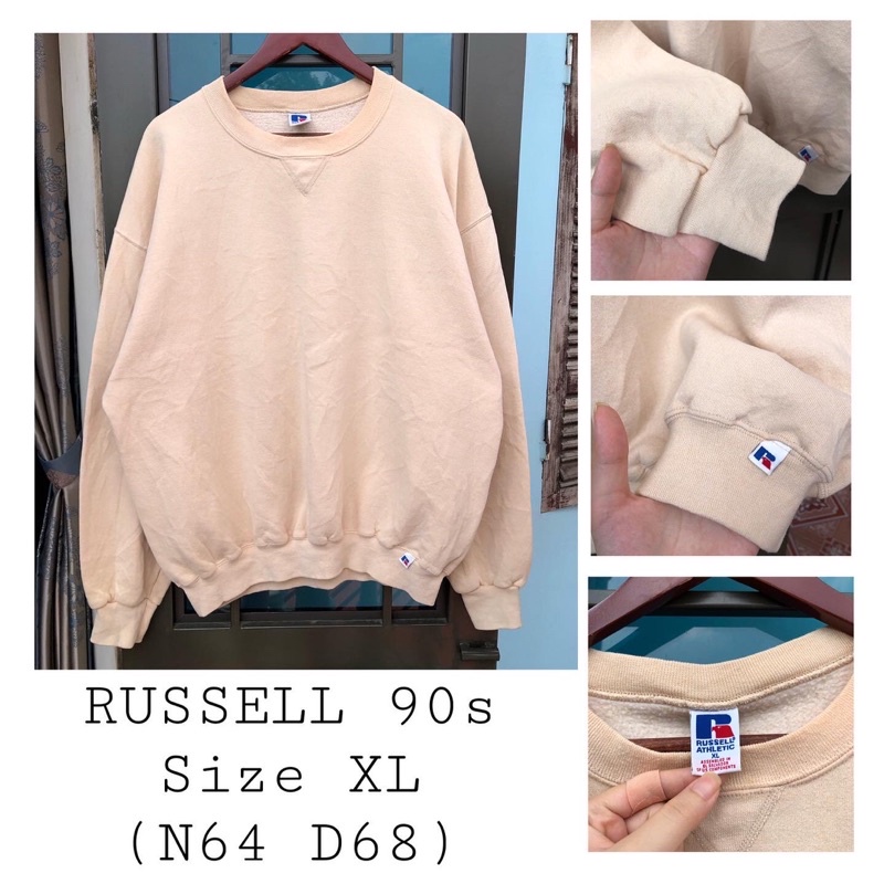 ÁO SWEATER RUSSELL VINTAGE AUTH
