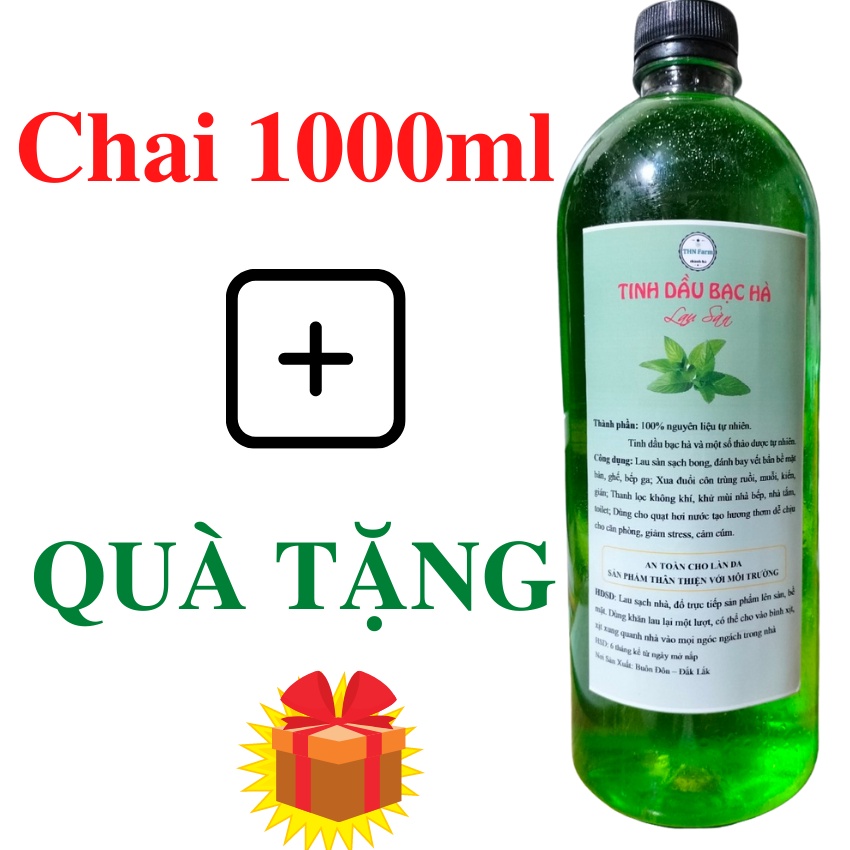 -Nước Cất Tinh Dầu Bạc Hà-Sản Phẩm Lau Sàn Thiên Nhiên Cực An Toàn.