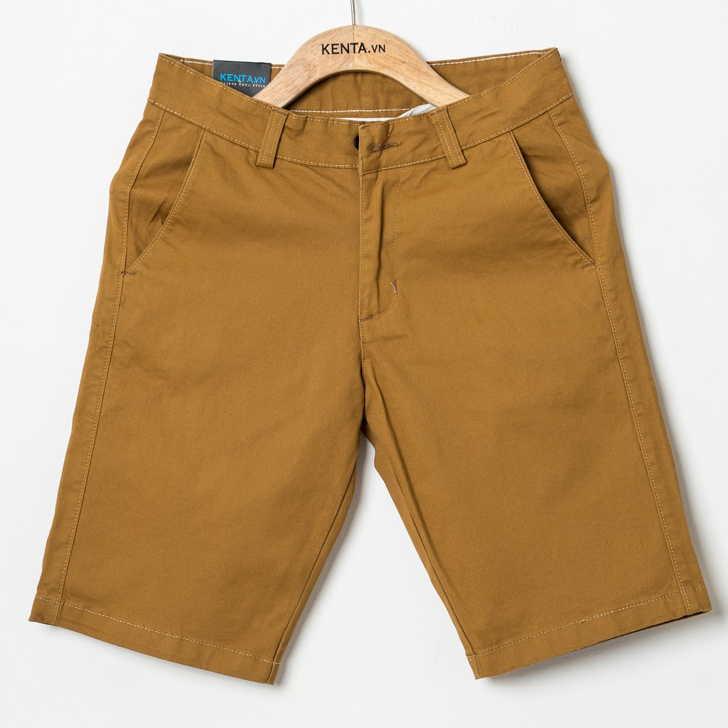 Quần short kaki regular Kenta vàng QSK0037